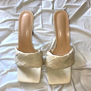Off white trendy heels